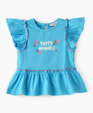 Jelliene Happy Moments Knitted Top - Blue