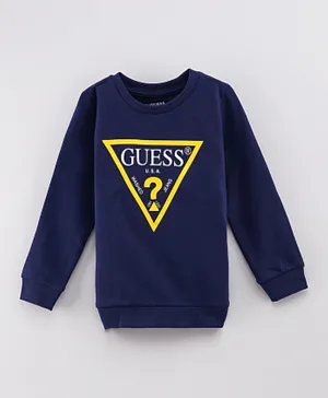 Guess Kids Organic Cotton Sweater - Navy