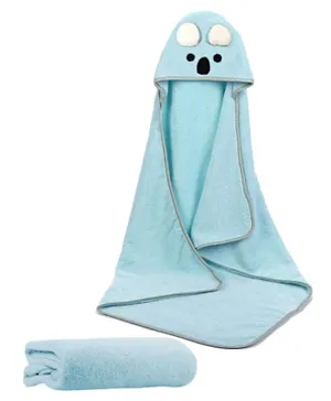 Star Babies Micro Fleece Hooded Towel - Blue