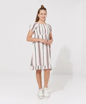 Beverly Hills Polo Club Striped Dress - Multicolor
