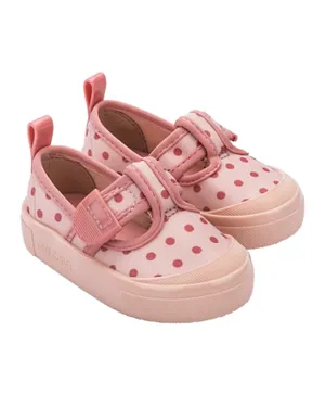 Mini Melissa Basic Print BB Shoes - Pink