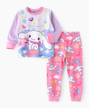 Babyqlo Cinnamoroll Glow In The Dark Pyjama Set - Purple & Pink