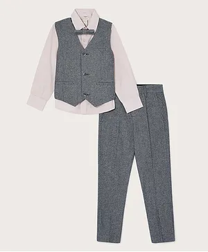 Monsoon Children Collar Neck Suit & Trousers Set - Multicolor