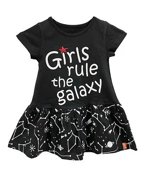 Plan B Galaxy Summer Dress - Black