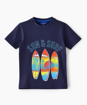 Jam Surf Graphic  T-Shirt - Blue