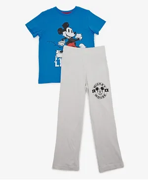 R&B Kids Mickey Mouse Legend T-Shirt & Pants Set - Blue