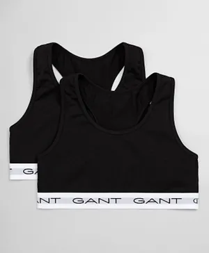 Gant 2 Pack Sports Bra - Black