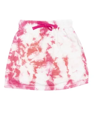 BOLD&KO Tie & Dye Skirt - Pink