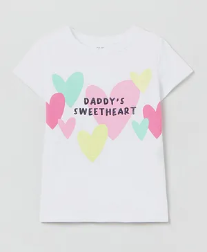 OVS Daddy's Sweetheart T-Shirt - White