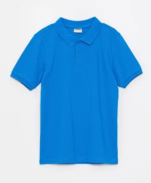 LC Waikiki Basic Polo Neck T-Shirt - Blue