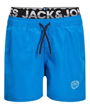 Jack & Jones Junior Elastic Waist Swim Shorts - Skydiver Blue