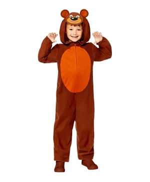 Party Centre Bear All In One Animal Costume - Brown