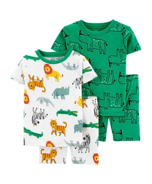 Carter's 4-Piece Safari 100% Snug Fit Cotton PJs - Multicolor