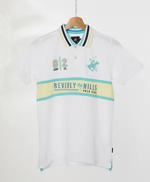 Beverly Hills Polo Club Surfing Since 82 T-Shirt - White