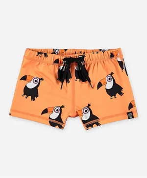 Beach & Bandits Toucan Do It! Swim Shorts XS - Papaya
