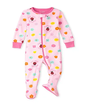The Children's Place Ladybug Sleepsuit - Pink