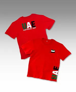 Party Magic 2 Pack UAE T-Shirt - Red