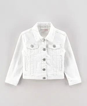 Minoti Basic Twill Jacket - White