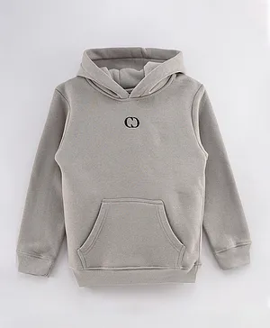Criminal Damage Eco Pullover Hoodie - Stone
