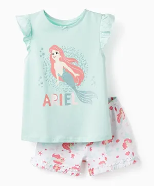 Zippy The Little Mermaid Printed T-Shirt & Shorts Set - Multicolor