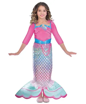 Party Center Barbie Rainbow Mermaid Costume - Pink