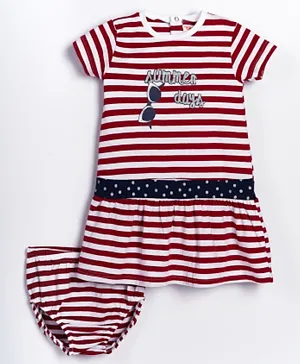 Babybol Baby Dress with Bloomer - Red