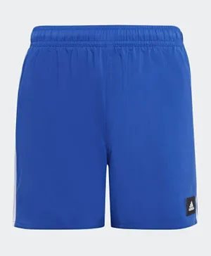 Adidas 3 Side Striped Swim Shorts - Blue