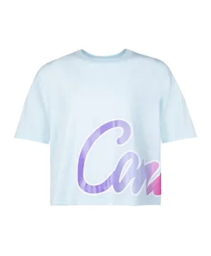 Converse Script Glitter T-Shirt - Agtate Blue