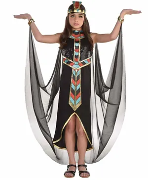 Party Centre Child Dark Cleopatra Costume - Black Multi Color