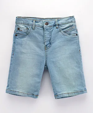 Minoti Basic Denim Shorts - Light Blue