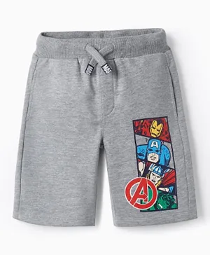 Zippy Avengers Marvel Graphic Sports Shorts - Grey