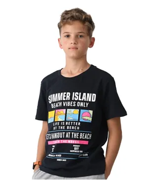 Urbasy Summer Island T-Shirt - Black