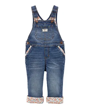 OshKosh B'Gosh Floral Print Dungaree - Blue
