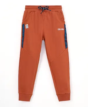 R&B Kids Something Great Cool Idea Joggers - Brown