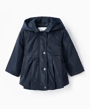 Zippy Solid Winter Jacket - Navy Blue