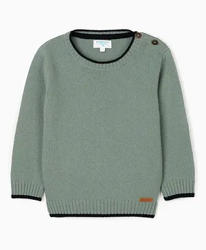 Zippy Knitted Pullover - Blue