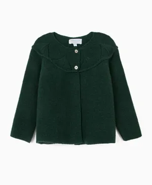 Zippy Baby Front Open Sweater - Green