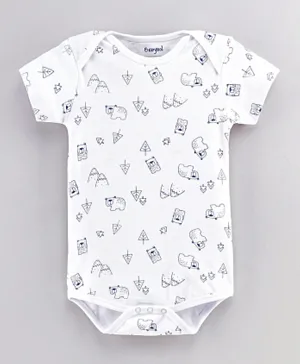 Babybol All Over Printed Bodysuit - White