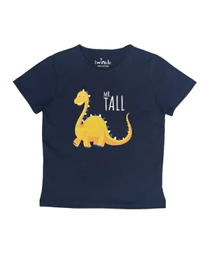 Twinkle Kids Dino Graphic T-Shirt - Navy