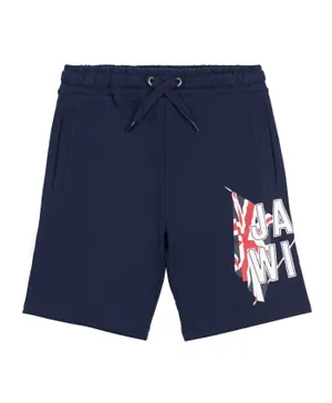 Jack Wills The GBR Graphic Ringer Shorts - Navy Blue