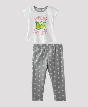 Genius Spread The Love T-Shirt With Pants Set - White