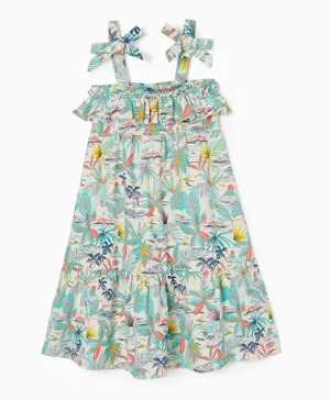 Zippy All Over Printed Dress - Multicolor