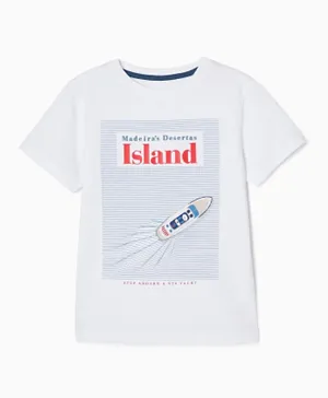 Zippy Island T-Shirt - White