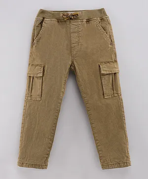 Minoti Drawstring Pants - Brown