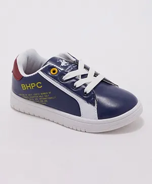 Beverly Hills Polo Club Lace Up Sport Shoes - Navy Blue