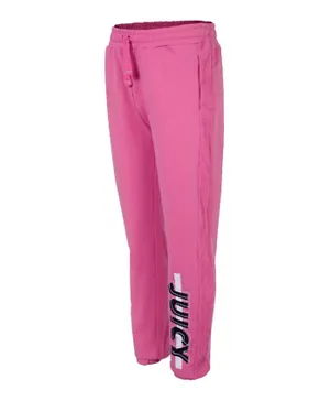 Juicy Couture Graphic Waffle Panel Joggers - Pink