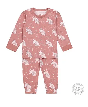 Dirkje Baby Bio Cotton Pyjama Set - Ash Pink