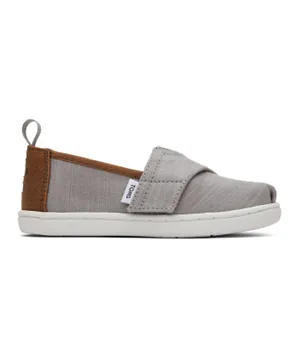 Toms Tiny Alpargata Woven Shoes - Grey Brown