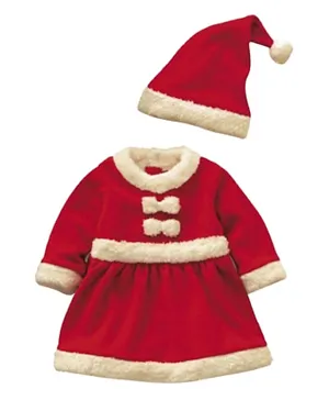 Brain Giggles Christmas Santa Claus Costume with Hat - Large