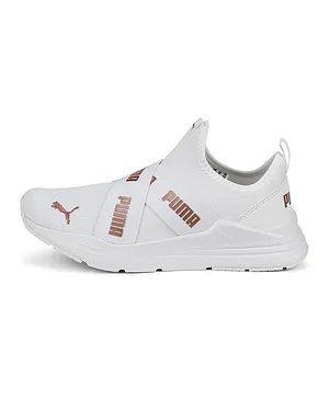 Puma Wired Run Slip On Flash Jr Shoes - White